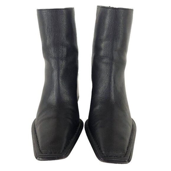 Alexander Wang Grain Parker Boots 35.5 US 5.5 Womens Black Leather ASIS - Picture 4 of 14